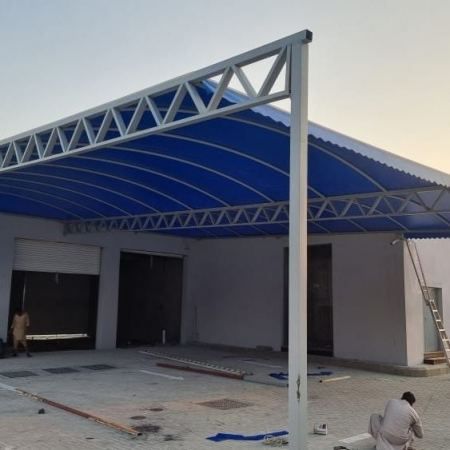تركيب مظلات حي الزمرد بجدة